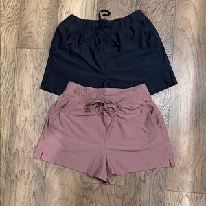 Old Navy Women's Athletic Shorts - Black & Mauve